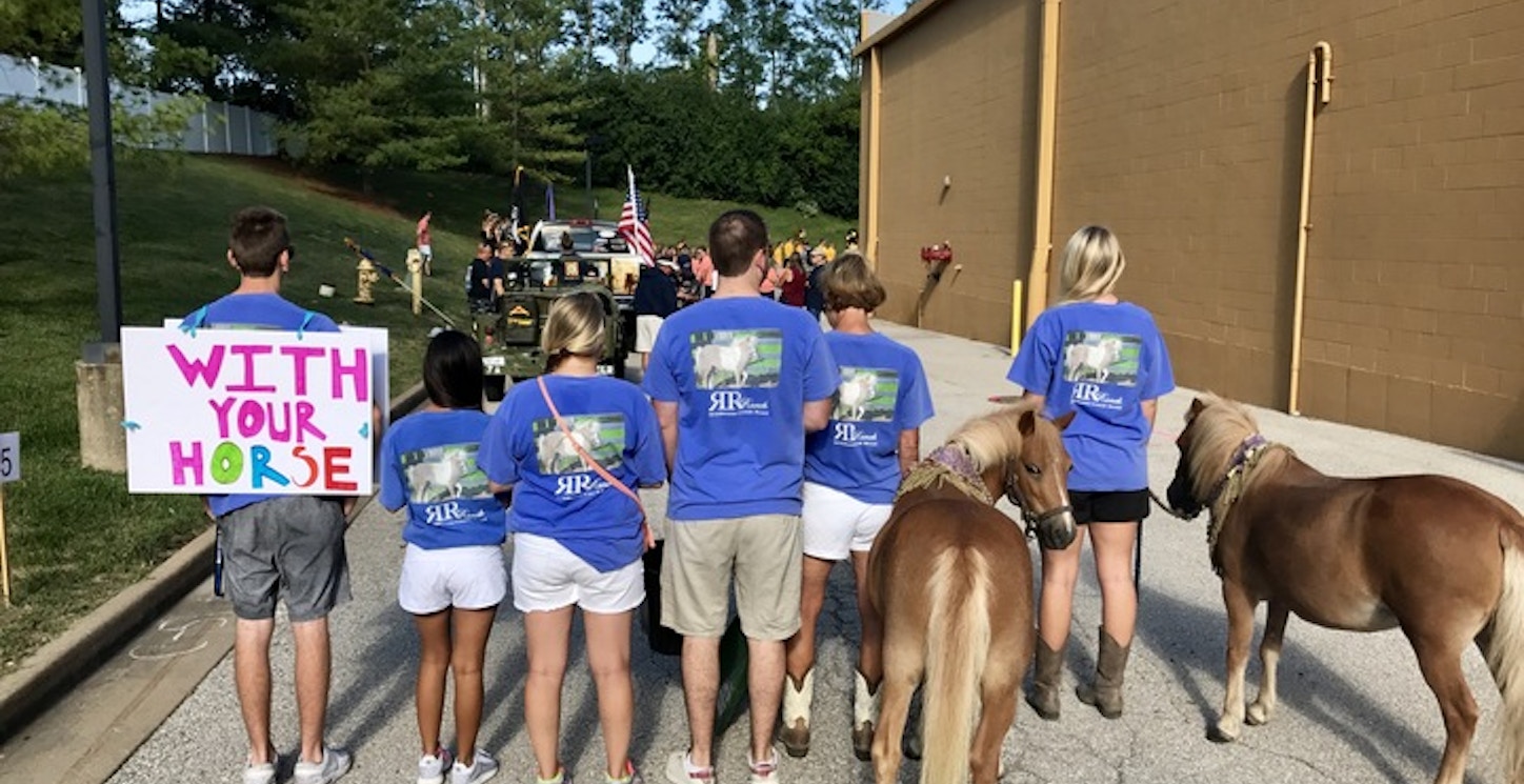 Our Rescue Ponies Walk In Their First Parade! T-Shirt Photo