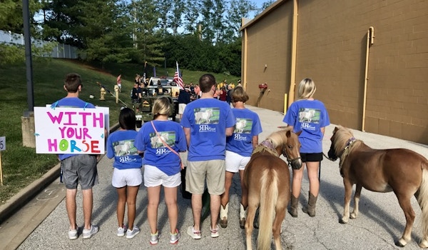 Our Rescue Ponies Walk In Their First Parade! T-Shirt Photo