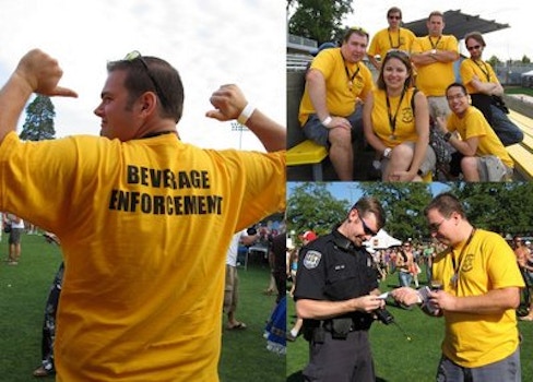 Team Beverage Enforcement T-Shirt Photo
