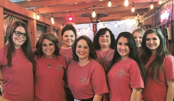 Picture of Valentine's Day At The Smokin' Bull Custom T-Shirt Design Valentine's Day At The Smokin' Bull T-Shirt Photo