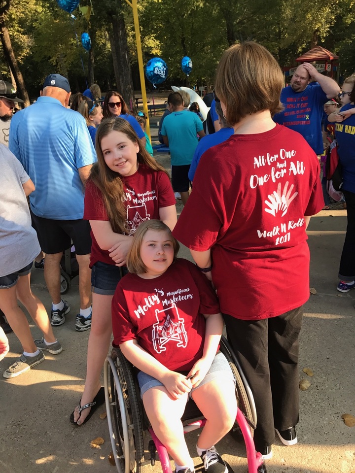 Walking And Rolling For The Spina Bifida Association Of North Texas T-Shirt Photo
