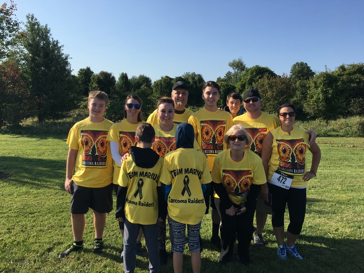 Sarcoma Raiders #Team Marcus T-Shirt Photo