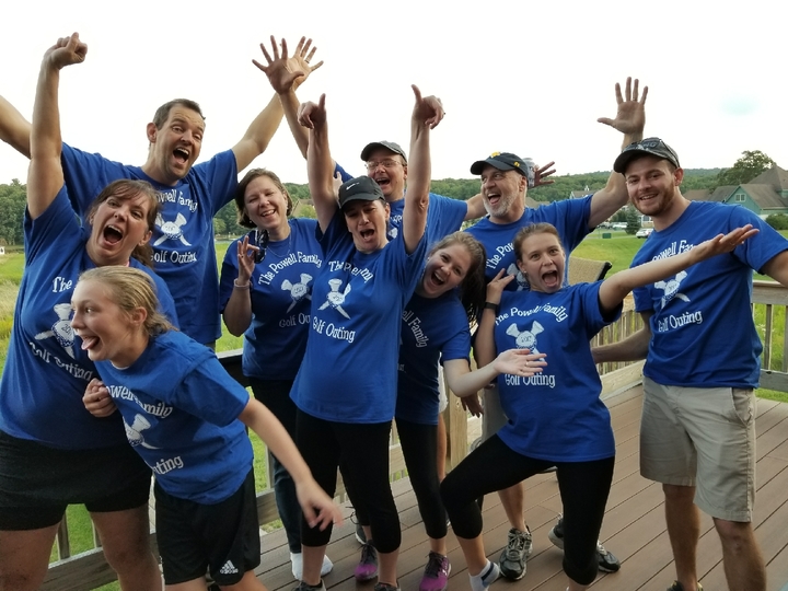 The Powell Family Golf Outing T-Shirt Photo