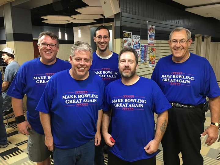 Working Hard To Make Bowling Great Again T-Shirt Photo