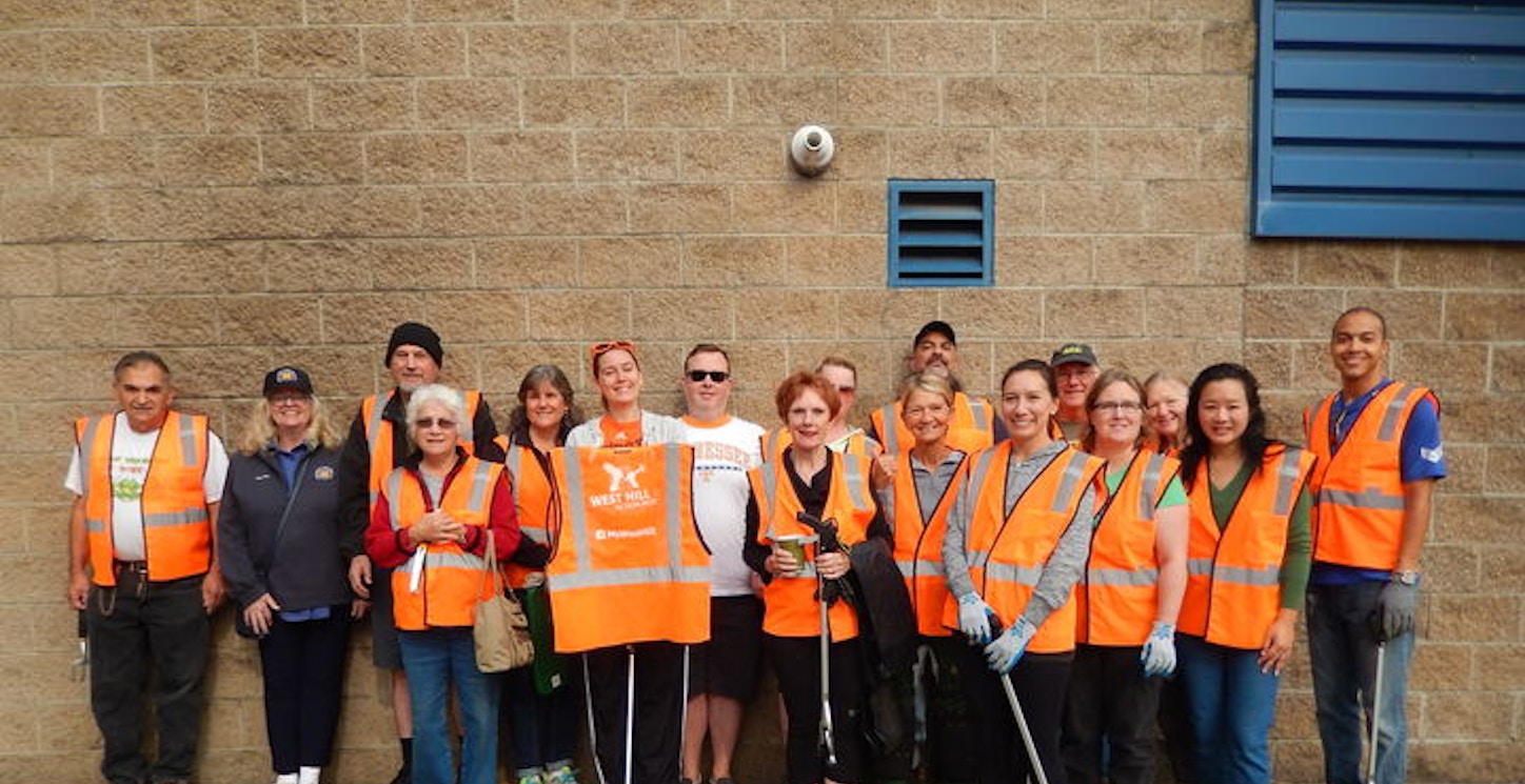 Cleanin' Up The Neighborhood As A Team In Custom Ink Safety Vests T-Shirt Photo