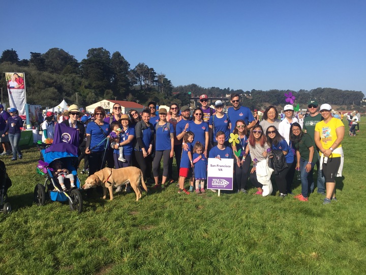 Va Walks To End Alzheimer's T-Shirt Photo