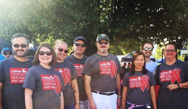 2017 Indiana Aids Walk Team From Luther Consulting, Llc T-Shirt Photo