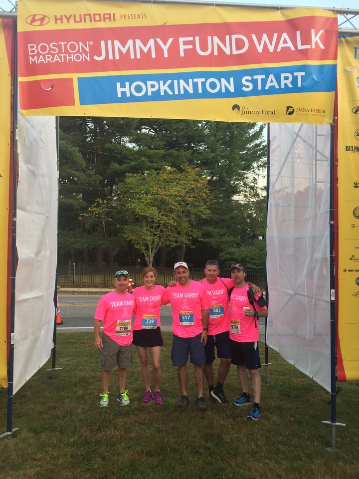 Team Darby Starting Off On Our 26.2 Mile Walk T-Shirt Photo