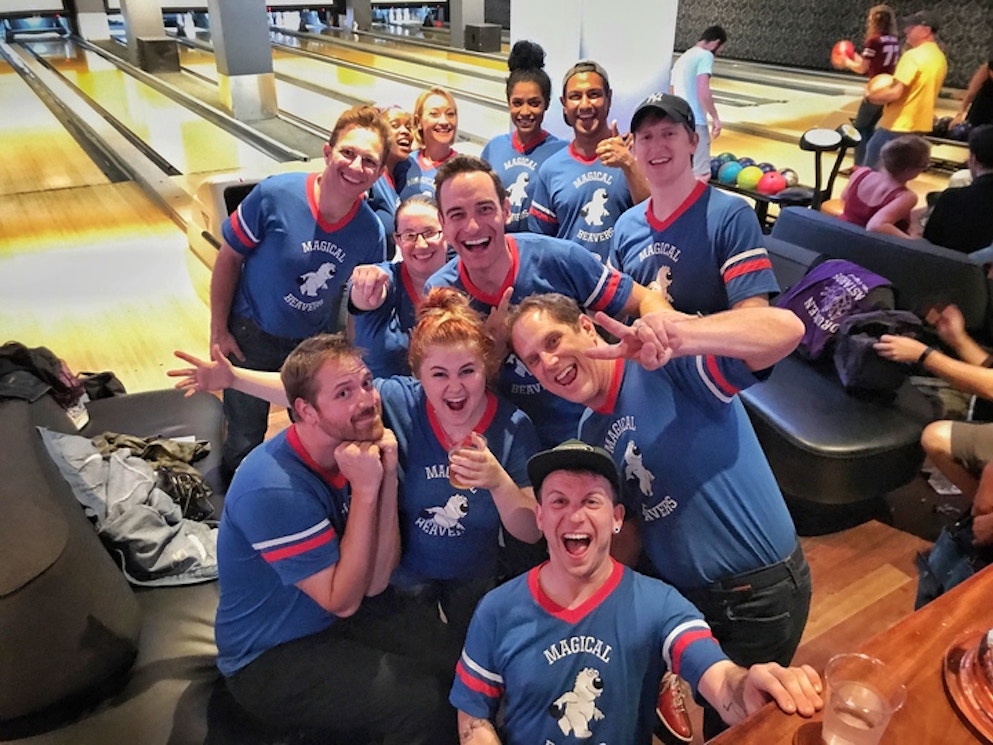 The Magical Beavers In Their Natural Habitat (The Bowling Alley) T-Shirt Photo
