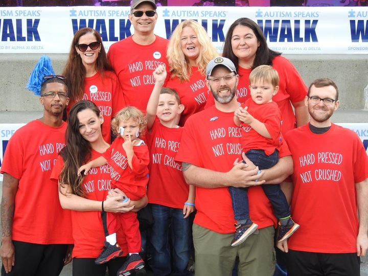 Team Hard Pressed Not Crushed  T-Shirt Photo