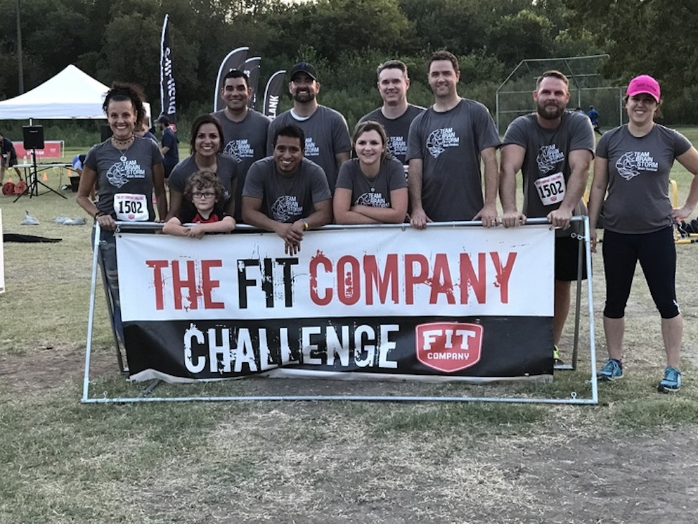 Team Brain Storm In The House At Fit Company Challenge T-Shirt Photo