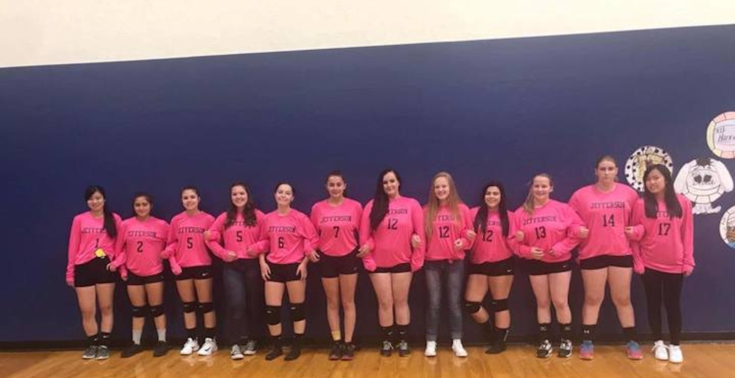 Pink Out Volleyball Game T-Shirt Photo