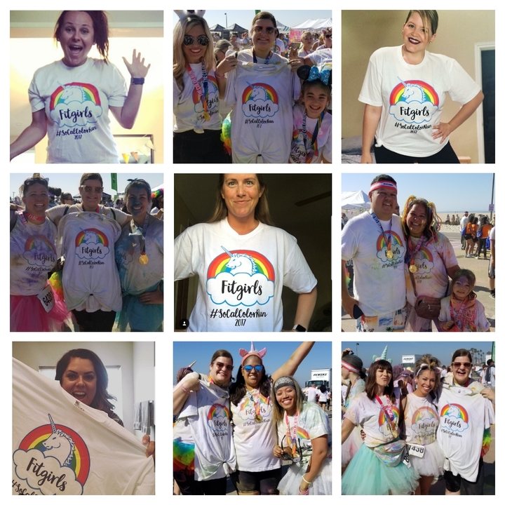 Socal Fitgirls Color Run T-Shirt Photo