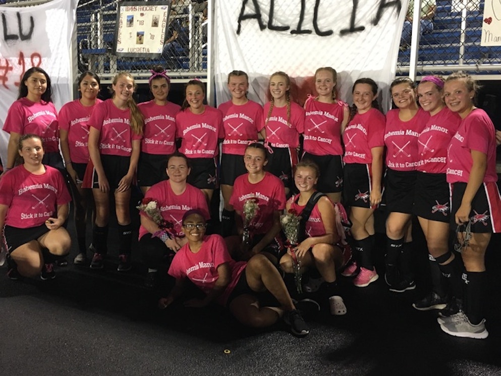 Bo Field Hockey   Breast Cancer Awareness Game T-Shirt Photo