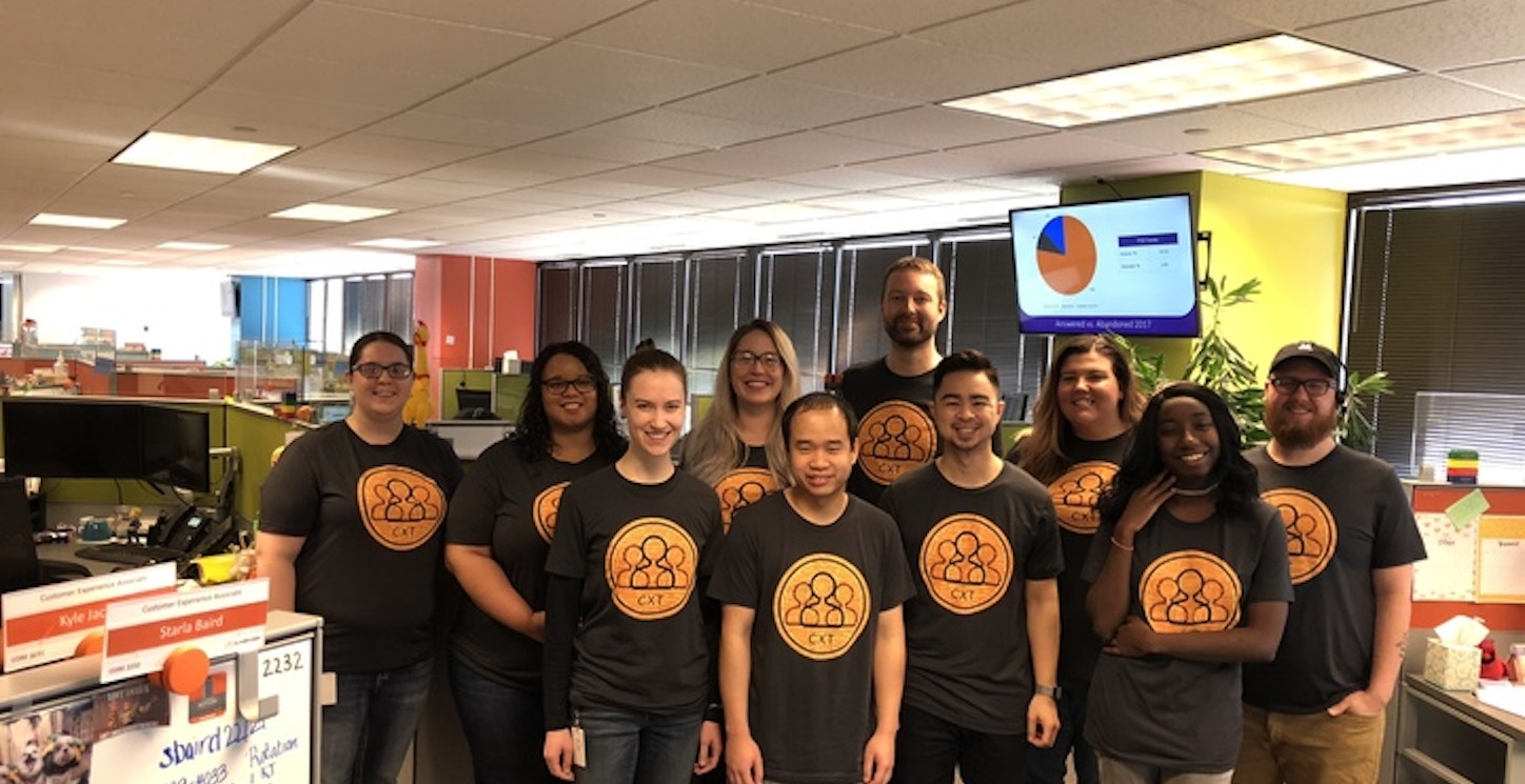 Picture of Alarm.Com's Customer Experience Team Custom T-Shirt Design Alarm.Com's Customer Experience Team T-Shirt Photo
