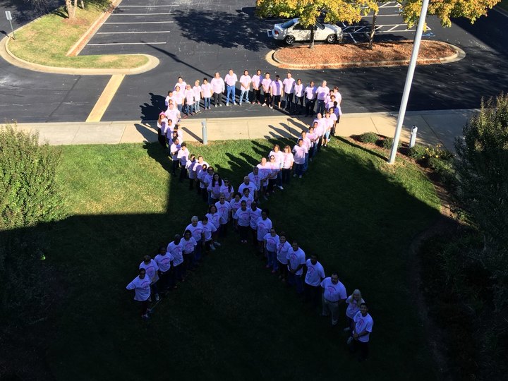 Breast Cancer Awareness Ribbon In Custom Ink T Shirts T-Shirt Photo
