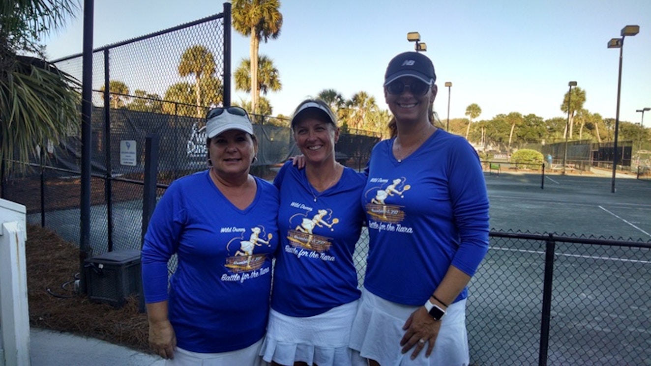 3 Of Our 8 Tennis Team Members T-Shirt Photo