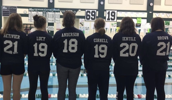 Queensbury's Swimmin' Women Dominate At Sectionals T-Shirt Photo