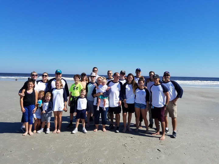Evie's Anchors   2017 Buddy Walk   Jacksonville Beach T-Shirt Photo