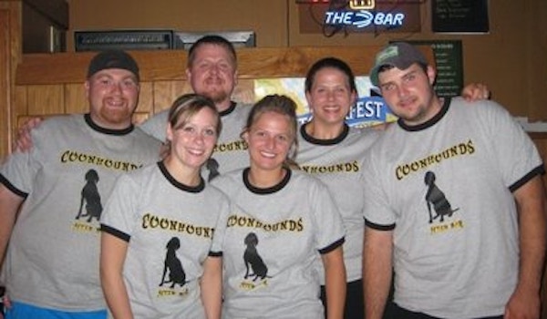 Picture of Coonhounds Volleyball Custom T-Shirt Design Coonhounds Volleyball T-Shirt Photo