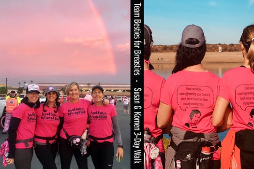We Walked 60 Miles In 3 Days In These T Shirts To Raise Money And Awareness For Breast Cancer! T-Shirt Photo