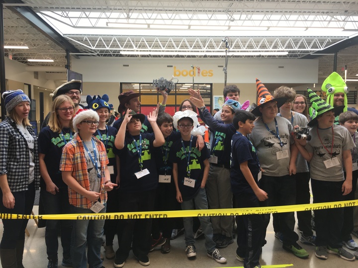 Pufferbots And Robosharks In Their Natural Habitat T-Shirt Photo