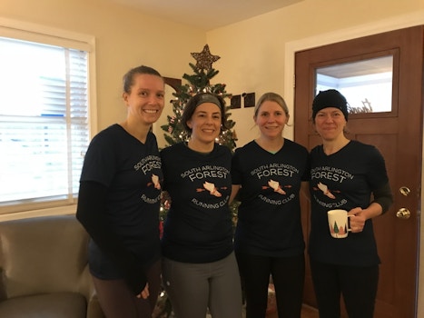 Preping For The South Arlington Running Club Christmas Run With New T's T-Shirt Photo