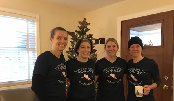 Preping For The South Arlington Running Club Christmas Run With New T's T-Shirt Photo