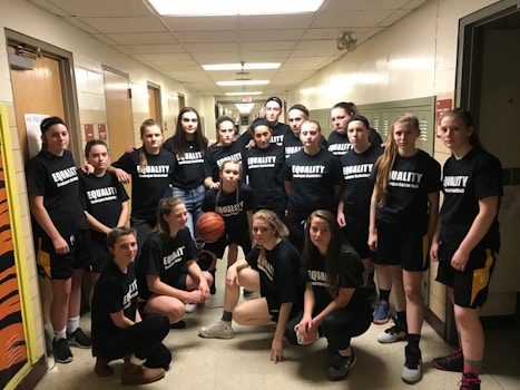 Souhegan Hs Womens Basketball Takes A Stand For Equality T-Shirt Photo