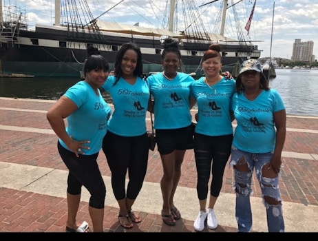 50 & Fabulous At The Baltimore Harbor T-Shirt Photo