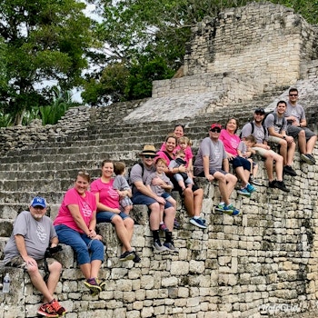 Riviera Maya Ruins With Family T-Shirt Photo