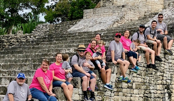 Picture of Riviera Maya Ruins With Family Custom T-Shirt Design Riviera Maya Ruins With Family T-Shirt Photo