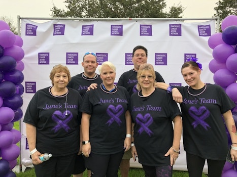 Purple Stride Pancreatic Cancer Walk T-Shirt Photo