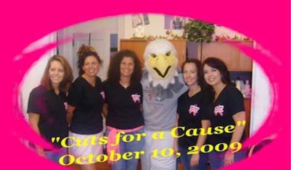 Picture of "Cuts For A Cause" Breast Cancer Cut A Thon Custom T-Shirt Design "Cuts For A Cause" Breast Cancer Cut A Thon T-Shirt Photo