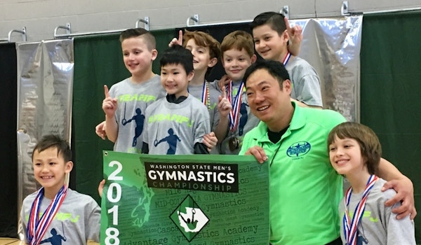 Picture of Boys Level 6 Washington State Gymnastics Champions Honoring Coach Pj! Custom T-Shirt Design Boys Level 6 Washington State Gymnastics Champions Honoring Coach Pj! T-Shirt Photo