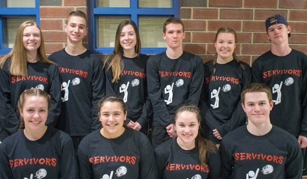 Picture of The Servivors Of A Volleyball Tournament Custom T-Shirt Design The Servivors Of A Volleyball Tournament T-Shirt Photo