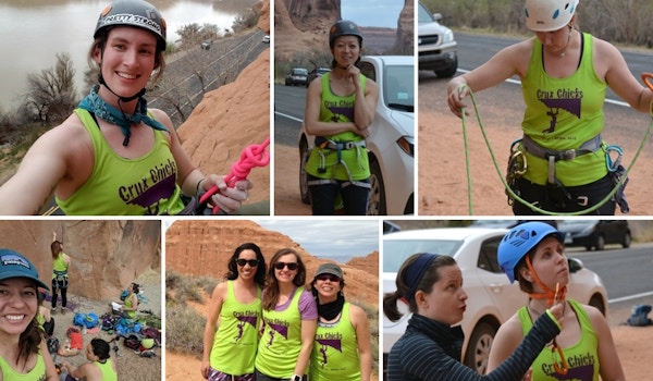 Picture of Crux Chicks At The Crag Custom T-Shirt Design Crux Chicks At The Crag T-Shirt Photo