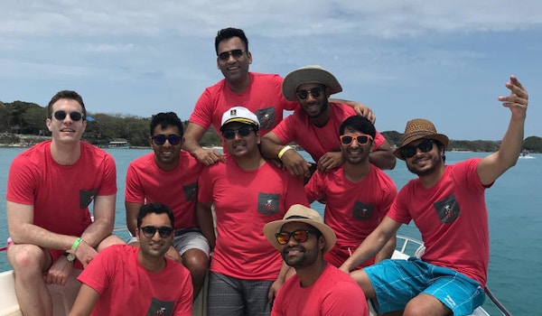 Bachelors At Boat Party T-Shirt Photo