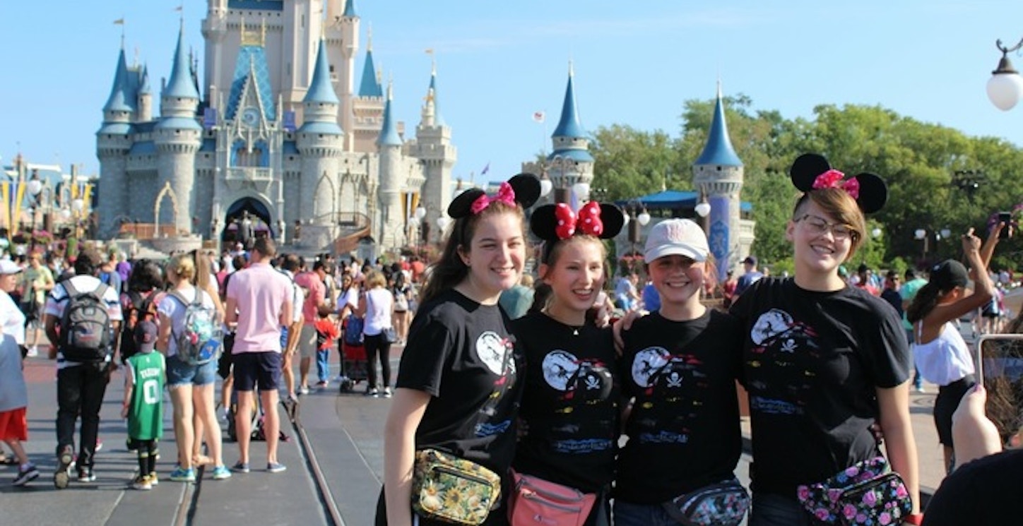Having A Blast At Disney As Crew Members For A Day Before Our Band Marched In The Parade T-Shirt Photo