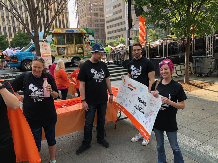 Teamwork Makes The Stream Work   Cincinnati Kidney Walk T-Shirt Photo