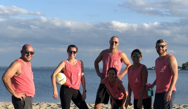 Picture of Banana Smack Beach Volleyball Team Custom T-Shirt Design Banana Smack Beach Volleyball Team T-Shirt Photo