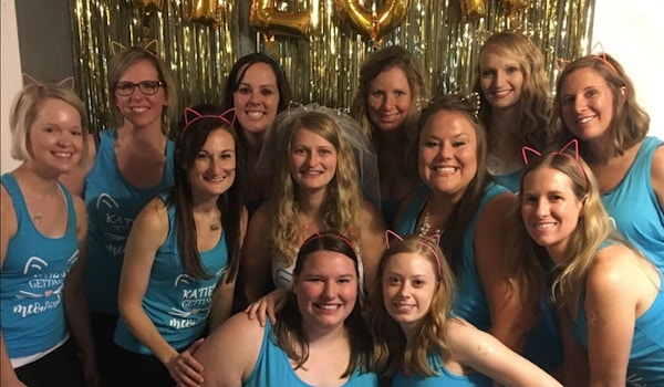 Picture of Getting Meowied Bachelorette Party! Custom T-Shirt Design Getting Meowied Bachelorette Party! T-Shirt Photo