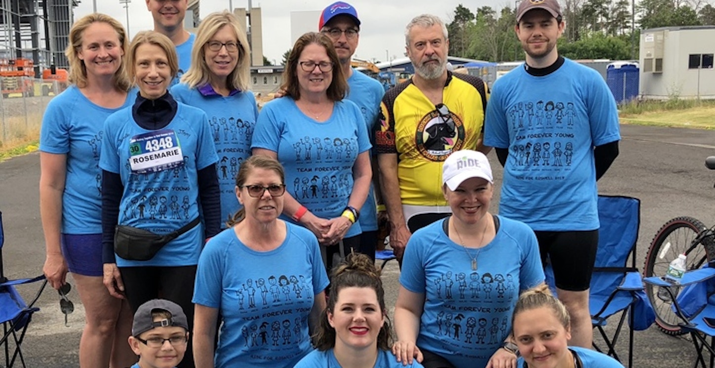 Team Forever Young At The 2018 Ride For Roswell T-Shirt Photo