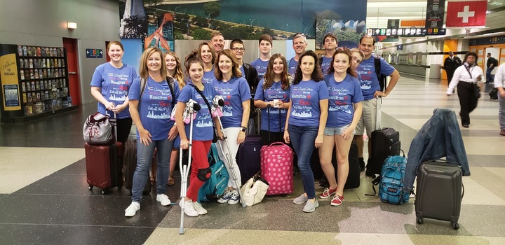 Waiting For The Blue Line  T-Shirt Photo