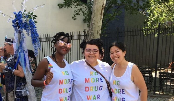 Drug Policy Celebrates Pride March T-Shirt Photo