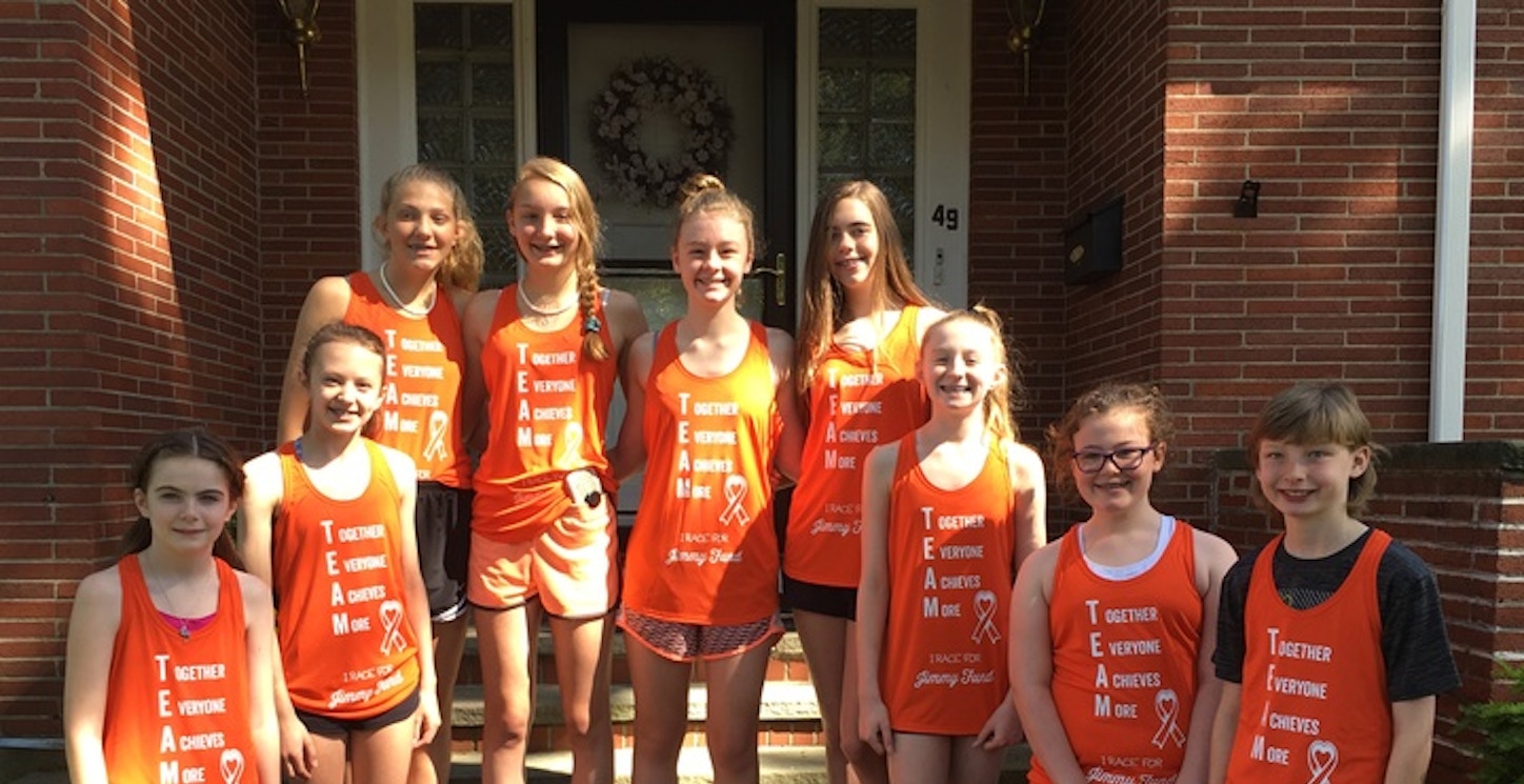 Picture of Team Caeleigh Races For Jimmy Fund Custom T-Shirt Design Team Caeleigh Races For Jimmy Fund T-Shirt Photo