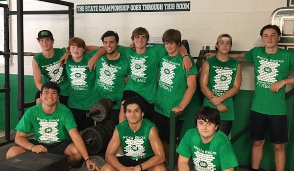 Picture of Building Nick's Bricks Custom T-Shirt Design Building Nick's Bricks T-Shirt Photo