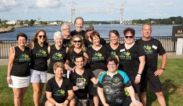 Stem Cell Cyclists  Riding The Pan Mass Challenge T-Shirt Photo