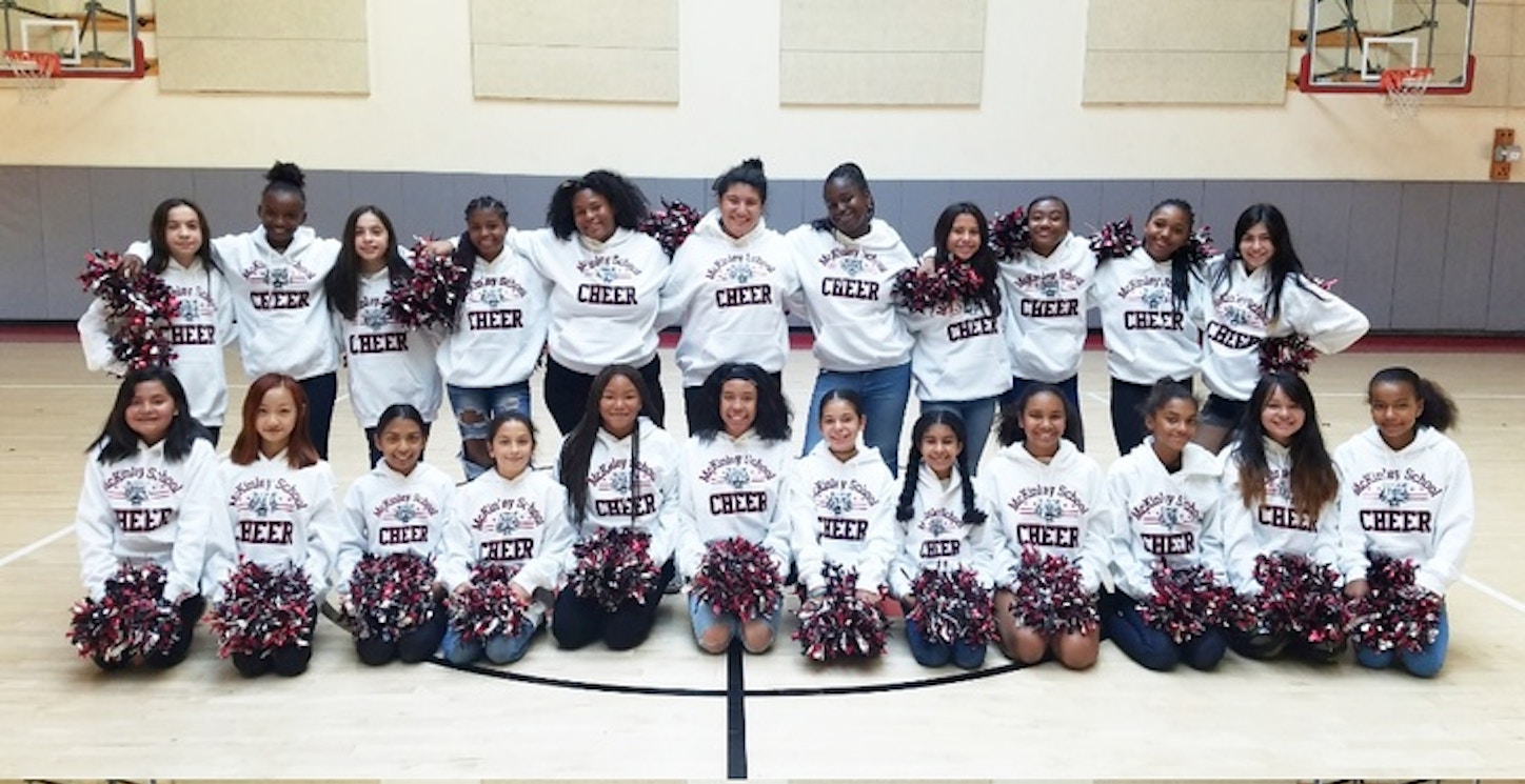 Picture of Mc Kinley School's Roaring Tiger Cheerleaders Show Off Their Personalized Custom Ink Sweatshirts With Pride! Custom T-Shirt Design Mc Kinley School's Roaring Tiger Cheerleaders Show Off Their Personalized Custom Ink Sweatshirts With Pride! T-Shirt Photo