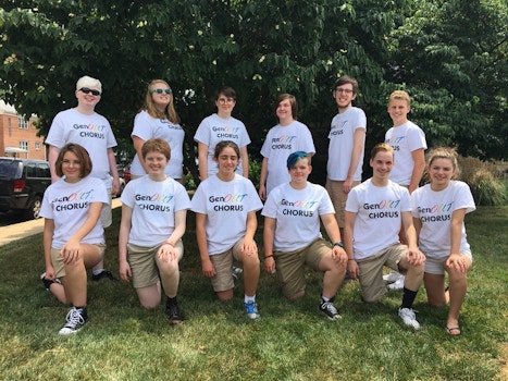 Participants In 2018 Gen Out Chorus Camp T-Shirt Photo